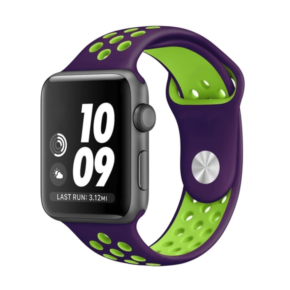 *❤️NEW Purple Green Sport Band For Apple Watch - Picture 2 of 4